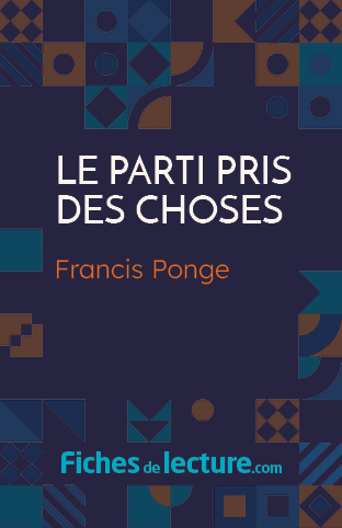 Le parti pris des choses