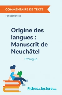 Origine des langues : Manuscrit de Neuchâtel : Prologue