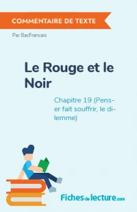 Le Rouge et le Noir : Chapitre 19 (Penser fait souffrir, le dilemme)