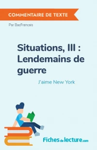 Situations, III : Lendemains de guerre : J'aime New York