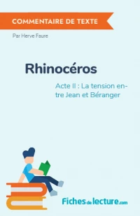 Rhinocéros : Acte II : La tension entre Jean et Béranger