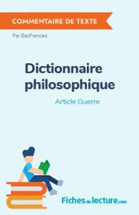 Dictionnaire philosophique : Article Guerre