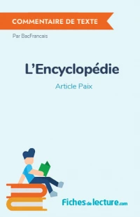 L'Encyclopédie : Article Paix
